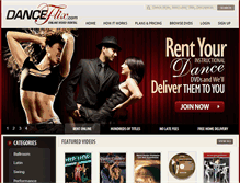 Tablet Screenshot of danceflix.com